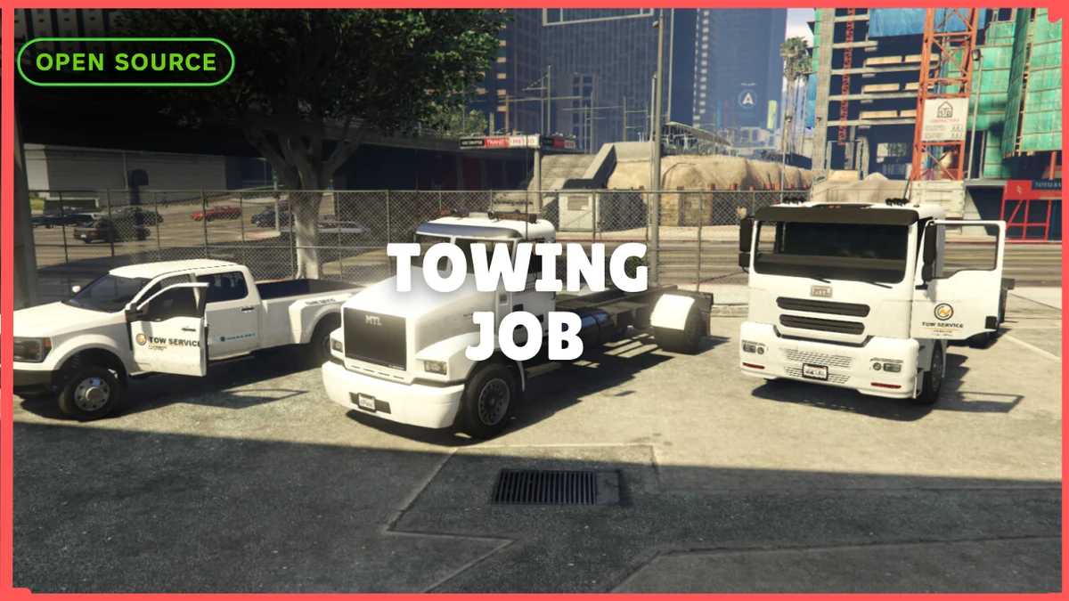 Advanced Towing Job FiveM | Multiplayer Tow Truck System | Open Source